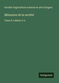 Cover Mémoires de la société