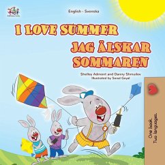 Cover I Love Summer (English Swedish Bilingual Children's Book)