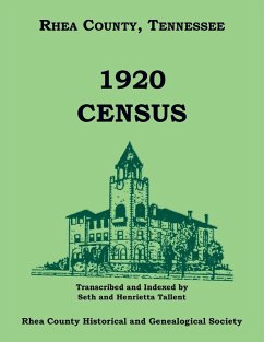 Cover 1920 Rhea County, Tennessee, Census