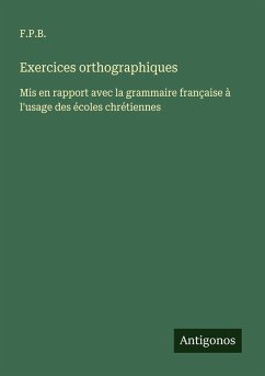 Cover Exercices orthographiques