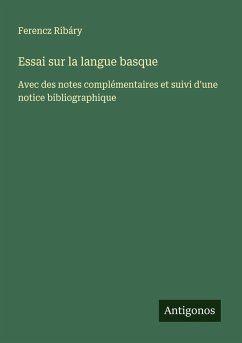 Cover Essai sur la langue basque