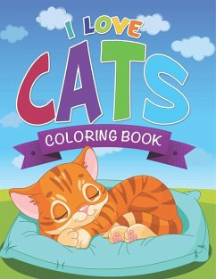 Cover I Love Cats Coloring Book