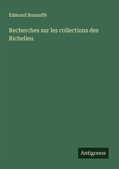 Cover Recherches sur les collections des Richelieu