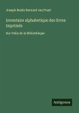 Inventaire alphabetique des livres imprimés