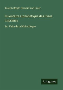 Cover Inventaire alphabetique des livres imprimés