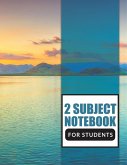 2 Subject Notebook For Students 2 Subject Notebook For Students