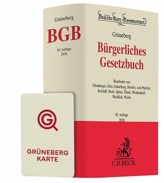 Grüneberg BGB Chat-Book 2026