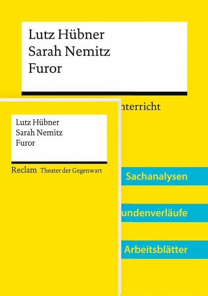 Lehrerpaket 'Lutz Hübner / Sarah Nemitz: Furor': Textausgabe und Lehrerband
