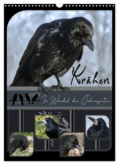 Cover Krähen - Im Wandel der Jahreszeiten (Wandkalender 2026 DIN A3 hoch), CALVENDO Monatskalender