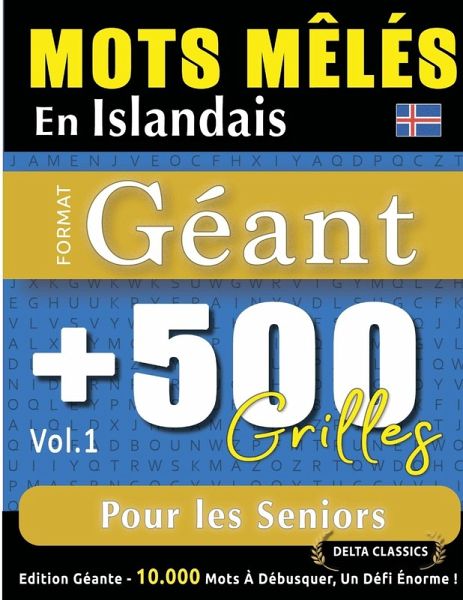MOTS MÊLÉS EN ISLANDAIS FORMAT GÉANT MOTS MÊLÉS EN ISLANDAIS FORMAT GÉANT
