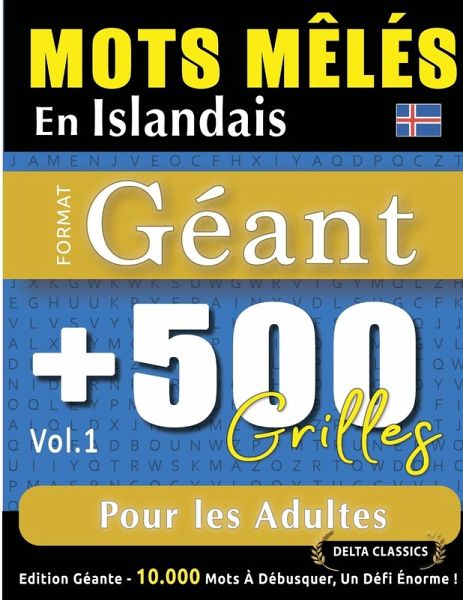 MOTS MÊLÉS EN ISLANDAIS FORMAT GÉANT MOTS MÊLÉS EN ISLANDAIS FORMAT GÉANT