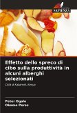 Effetto dello spreco di cibo sulla produttività in alcuni alberghi selezionati Effetto dello spreco di cibo sulla produttività in alcuni alberghi selezionati