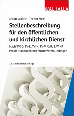 Cover Stellenbeschreibung für den öffentlichen und kirchlichen Dienst