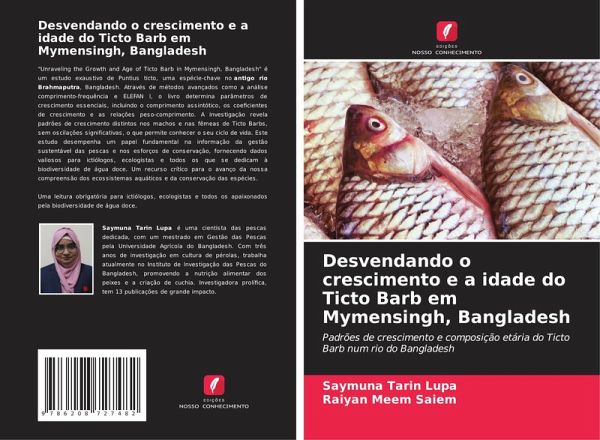 Desvendando o crescimento e a idade do Ticto Barb em Mymensingh, Bangladesh