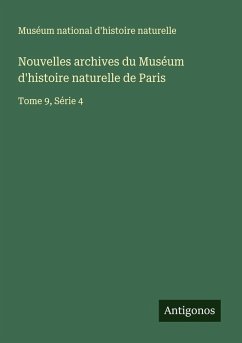 Cover Nouvelles archives du Muséum d'histoire naturelle de Paris