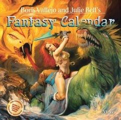 Cover Boris Vallejo and Julie Bell's Fantasy Wall Calendar 2026