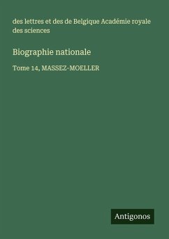 Cover Biographie nationale