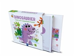 Cover Dinosaurier - 1 Buch und 3 magnetische Puzzles