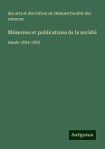 Mémoires et publications de la société Mémoires et publications de la société