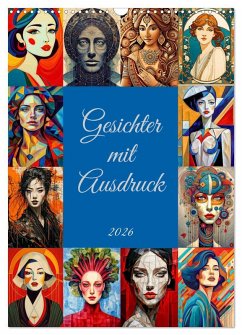 Gesichter mit Ausdruck (Wandkalender 2026 DIN A3 hoch), CALVENDO Monatskalender