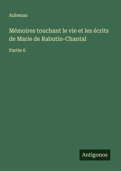 Cover Mémoires touchant le vie et les écrits de Marie de Rabutin-Chantal