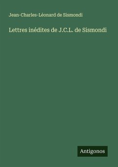 Cover Lettres inédites de J.C.L. de Sismondi