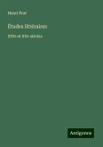 Études littéraires Études littéraires