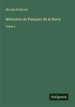 Mémoires de Pasquier de le Barre Cover Mémoires de Pasquier de le Barre