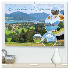 Cover Es is so schee am Tegernsee (hochwertiger Premium Wandkalender 2026 DIN A2 quer), Kunstdruck in Hochglanz