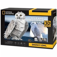 Cover CUBICFUN 661079 - 3D Puzzle Schneeeule 62 Teile