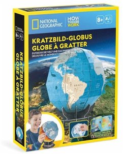 CUBICFUN 661082 - Kratzbild-Globus