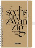 BRUNNEN 1070290036 Buchkalender Familienplaner 2026 "Sechsundzwanzig" A5, Papier BRUNNEN 1070290036 Buchkalender Familienplaner 2026 "Sechsundzwanzig" A5, Papier