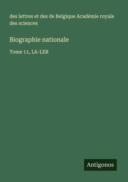 Biographie nationale