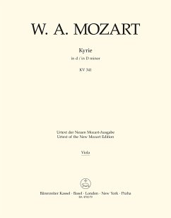 Cover Kyrie d-Moll KV341 für Chor, Orchester und Orgel, Viola