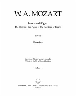 Cover Ouvertüre zu Le nozze di Figaro KV492 für Orchester Violine 1