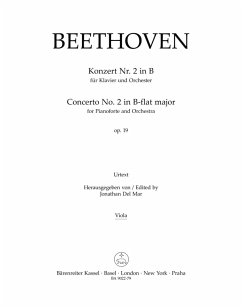 Cover Beethoven, Ludwig van Konzert für Klavier und Orchester Nr. 2 B-Dur op. 19 Va Stimme(n)