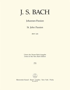 Cover Johannes-Passion BWV245 für Soli, Chor, Orchester Altstimme