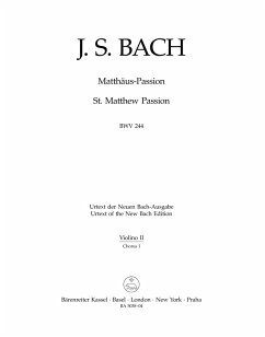 Cover Matthäus-Passion BWV244 Chorus 1 Violine 2