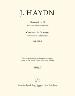 Cover Konzert D-Dur Hob.VIIb:2 für Violoncello und Orchester Violine 2
