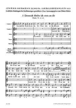 Cover Dennoch bleibe ich stets an dir Motette Nr.5 für gem Chor und Bc Partitur