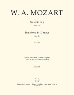 Cover Sinfonie g-Moll Nr.25 KV183 für Orchester Violine 2