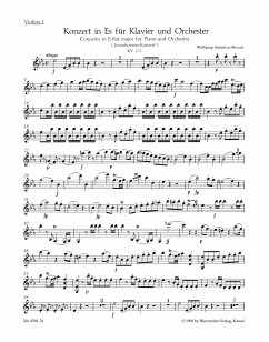 Cover Konzert Es-Dur Nr.9 KV271 für Klavier und Orchester Violine 1