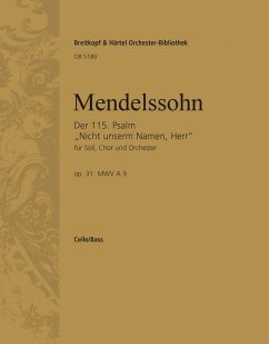 DER 115. PSALM OP.31 FUER SOLI, CHOR UND ORCHESTER, CELLO/BASS Cover DER 115. PSALM OP.31 FUER SOLI, CHOR UND ORCHESTER, CELLO/BASS