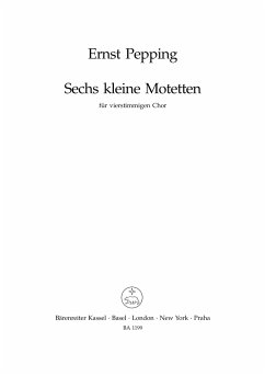 Cover 6 kleine Motetten für gem Chor Partitur (dt)