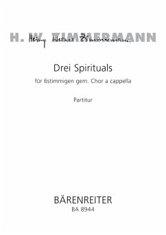 Cover 3 Spirituals für gem Chor a cappella Partitur