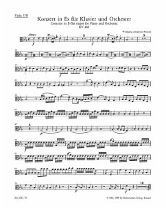Cover Konzert für Klavier und Orchester Nr. 22 Es-Dur KV 482