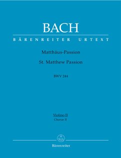 Cover Matthäus-Passion BWV244 Chorus 2 Violine 2