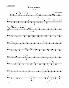 Cover Danse macabre op.40 für Orchester Kontrabass