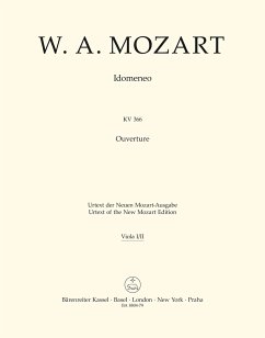 Cover Idomeneo KV366 Ouvertüre für Orchester Viola