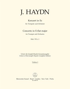 Cover KONZERT ES-DUR HOB.VIIE:1 FUER TROMPETE UND ORCHESTER VIOLINE 1